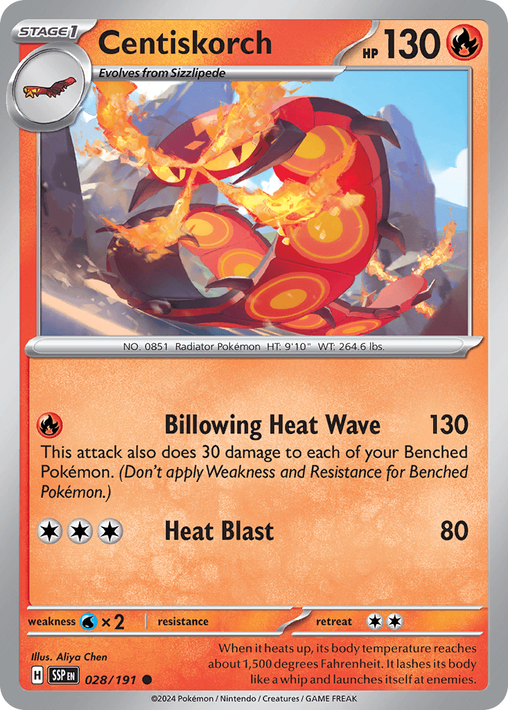 Centiskorch: Surging Sparks