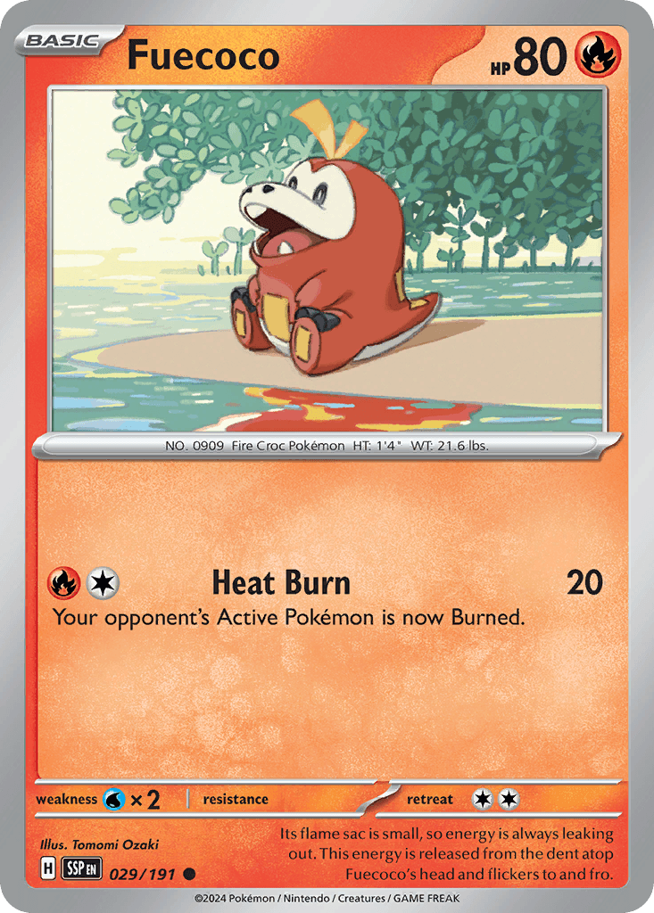 Fuecoco: Surging Sparks