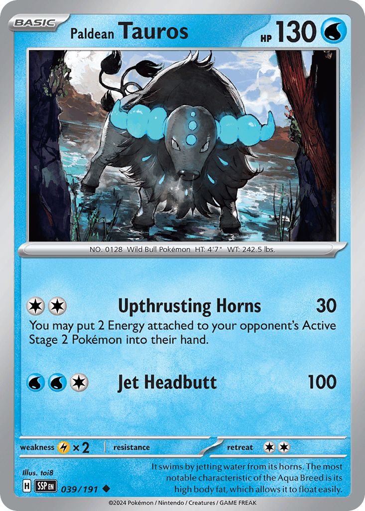 Paldean Tauros: Surging Sparks