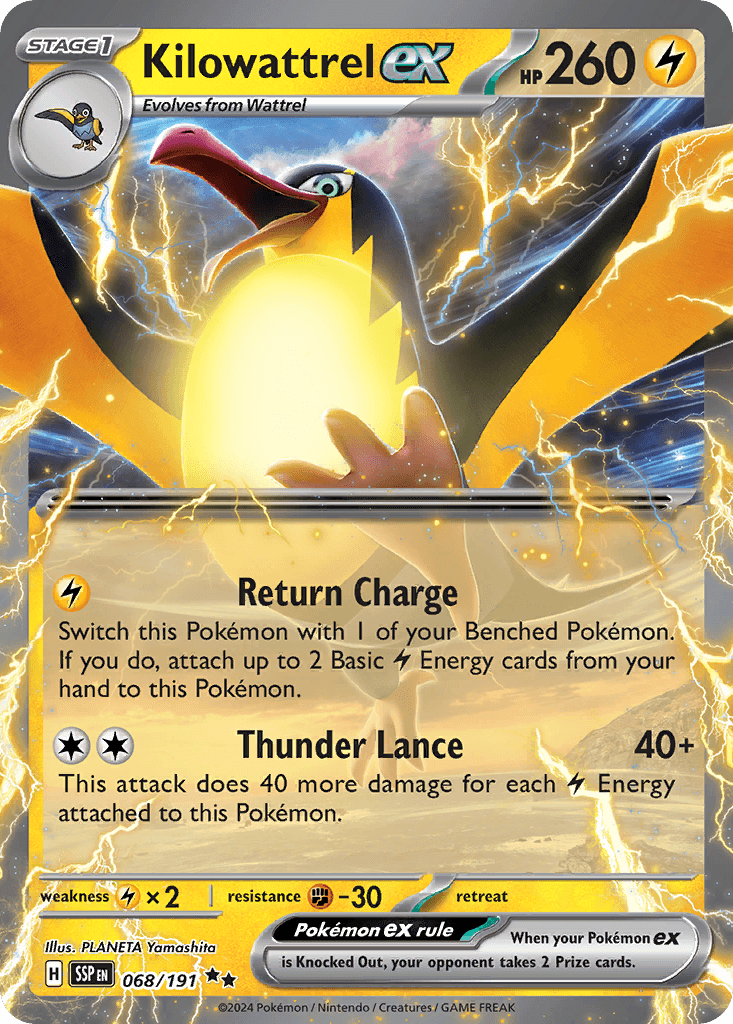 Kilowattrel ex: Surging Sparks