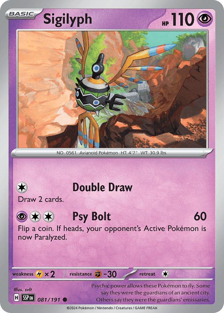 Sigilyph: Surging Sparks
