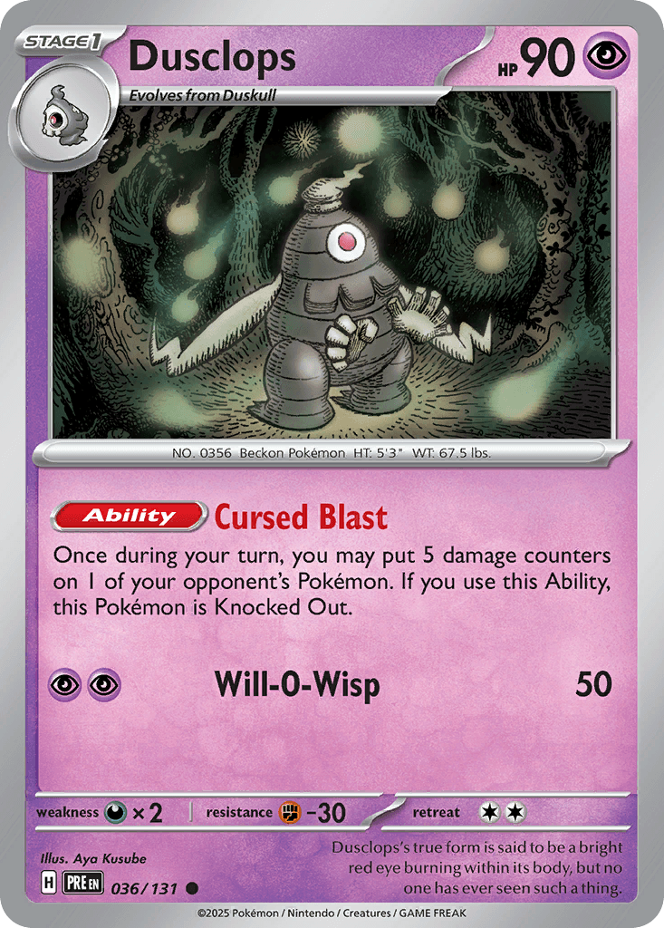 Dusclops: Prismatic Evolutions