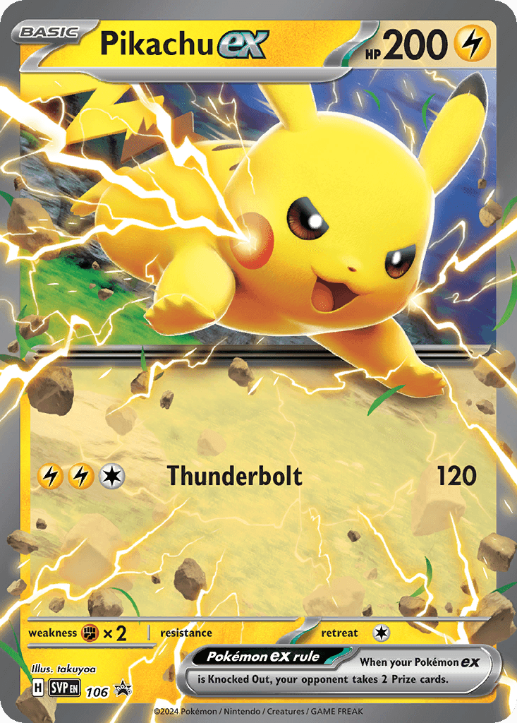Pikachu ex: Scarlet & Violet Black Star Promos