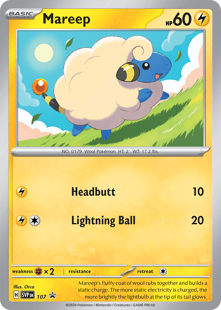 Mareep: Scarlet & Violet Black Star Promos