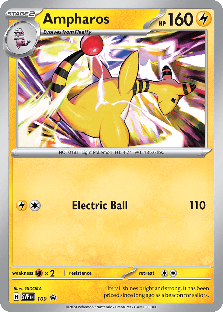 Ampharos: Scarlet & Violet Black Star Promos