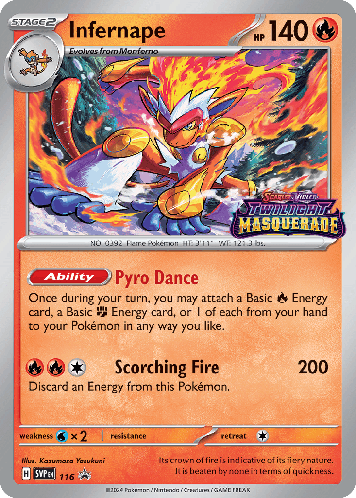 Infernape: Scarlet & Violet Black Star Promos