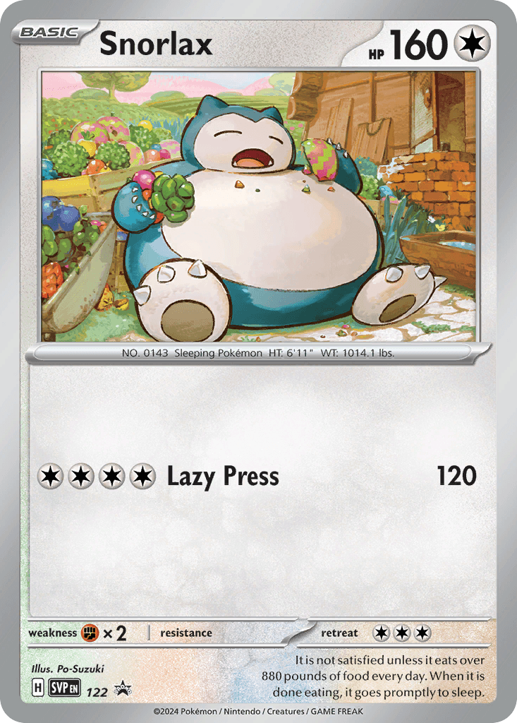 Snorlax: Scarlet & Violet Black Star Promos
