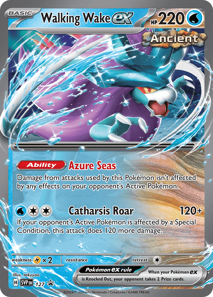 Walking Wake ex: Scarlet & Violet Black Star Promos