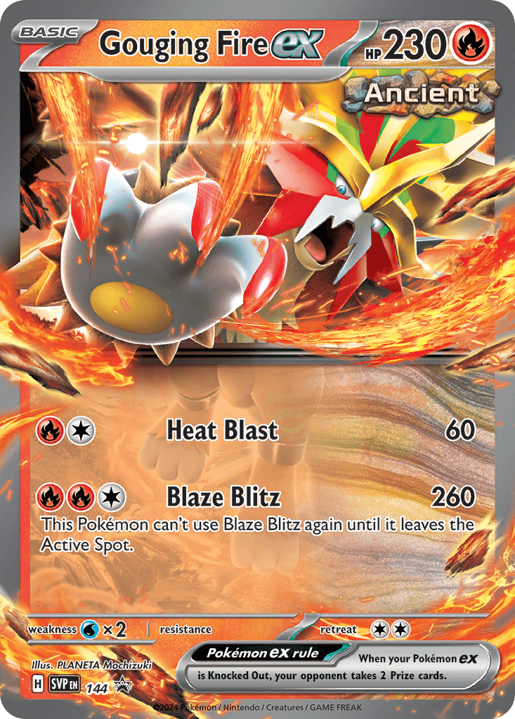 Gouging Fire ex: Scarlet & Violet Black Star Promos