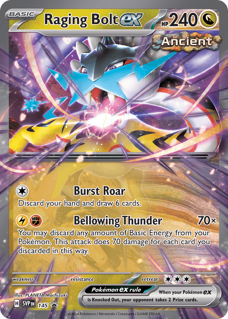 Raging Bolt ex: Scarlet & Violet Black Star Promos