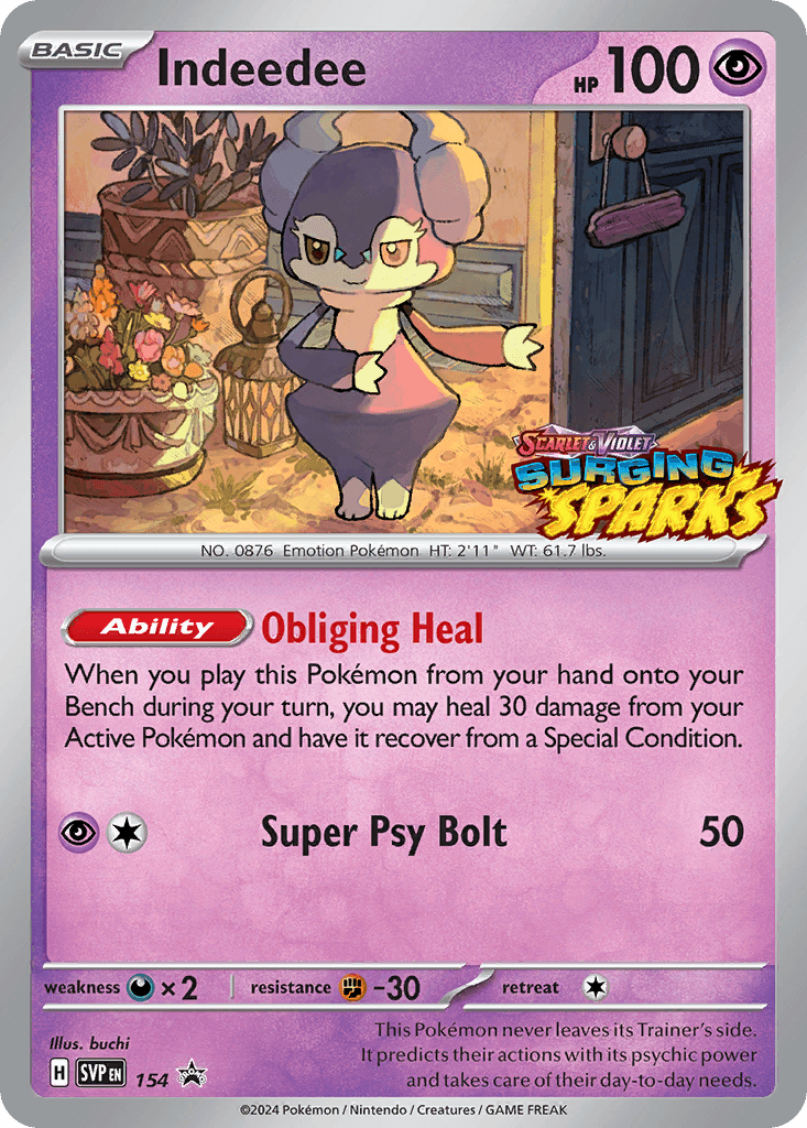 Indeedee: Scarlet & Violet Black Star Promos