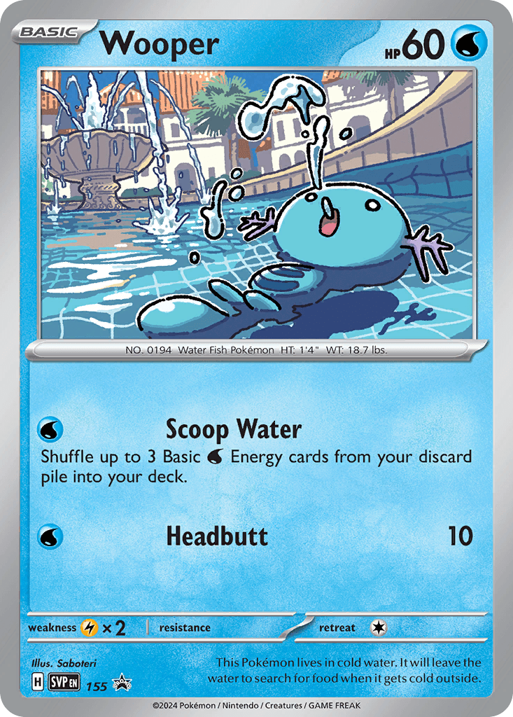 Wooper: Scarlet & Violet Black Star Promos