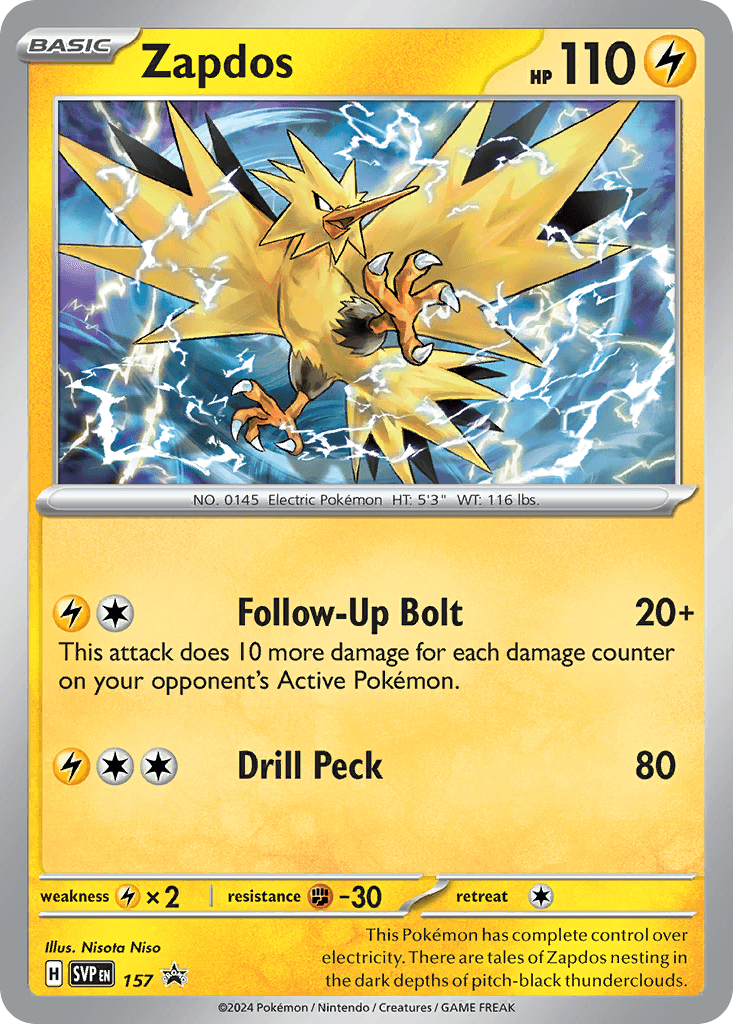 Zapdos: Scarlet & Violet Black Star Promos