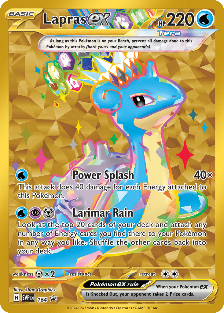 Lapras ex: Scarlet & Violet Black Star Promos