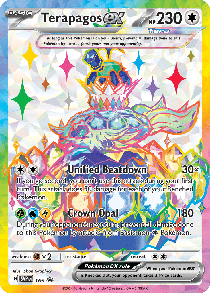 Terapagos ex: Scarlet & Violet Black Star Promos