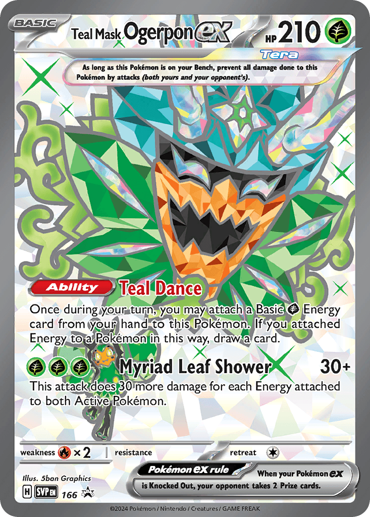 Teal Mask Ogerpon ex: Scarlet & Violet Black Star Promos