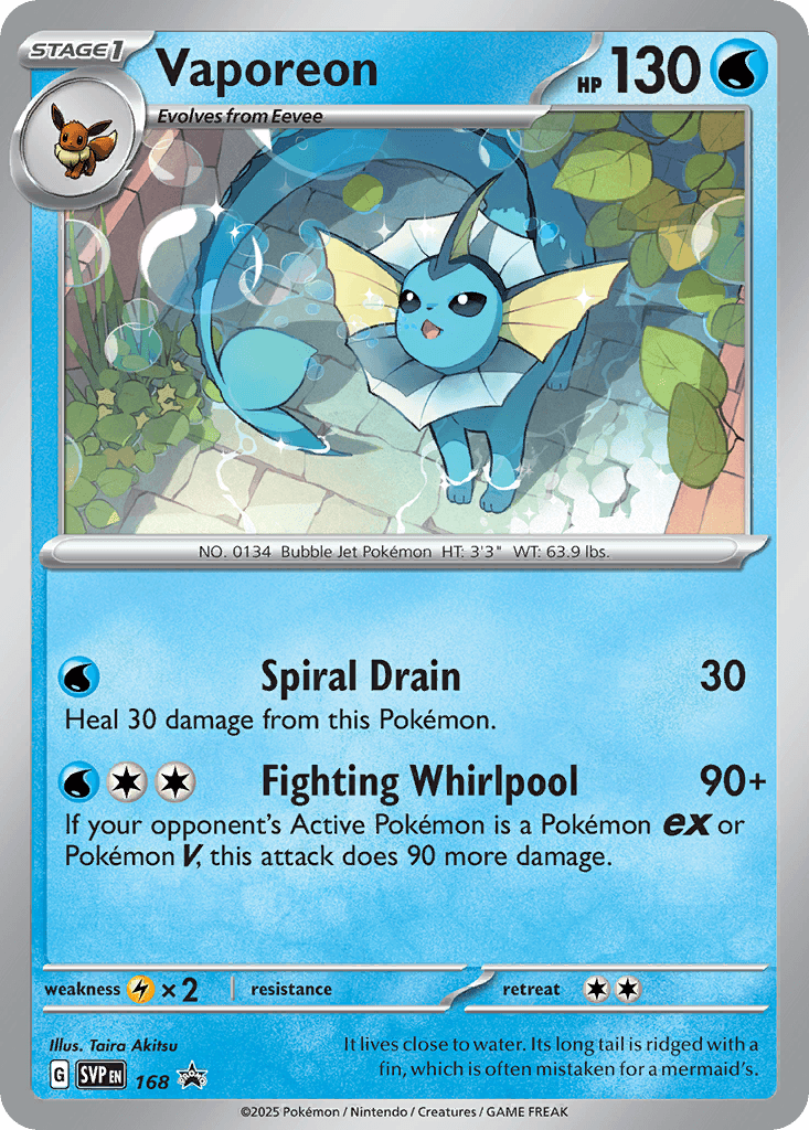 Vaporeon: Scarlet & Violet Black Star Promos