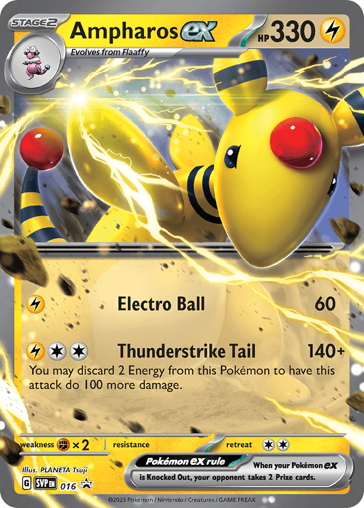 Ampharos ex: Scarlet & Violet Black Star Promos