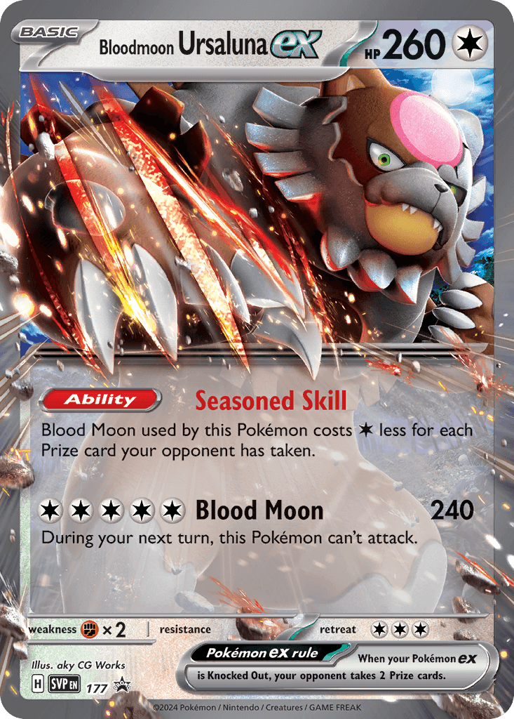 Bloodmoon Ursaluna ex: Scarlet & Violet Black Star Promos
