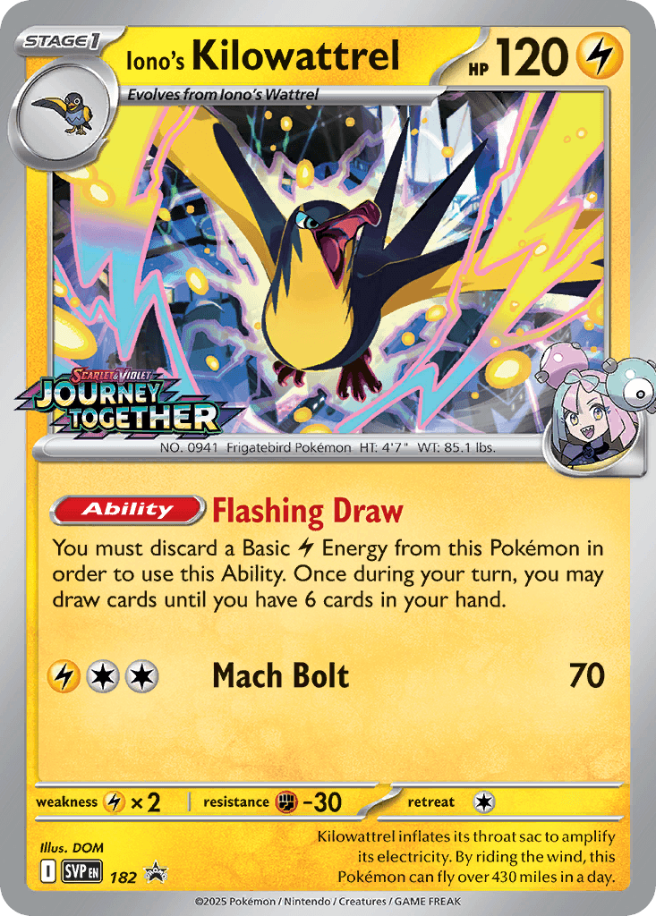 Iono's Kilowattrel: Scarlet & Violet Black Star Promos