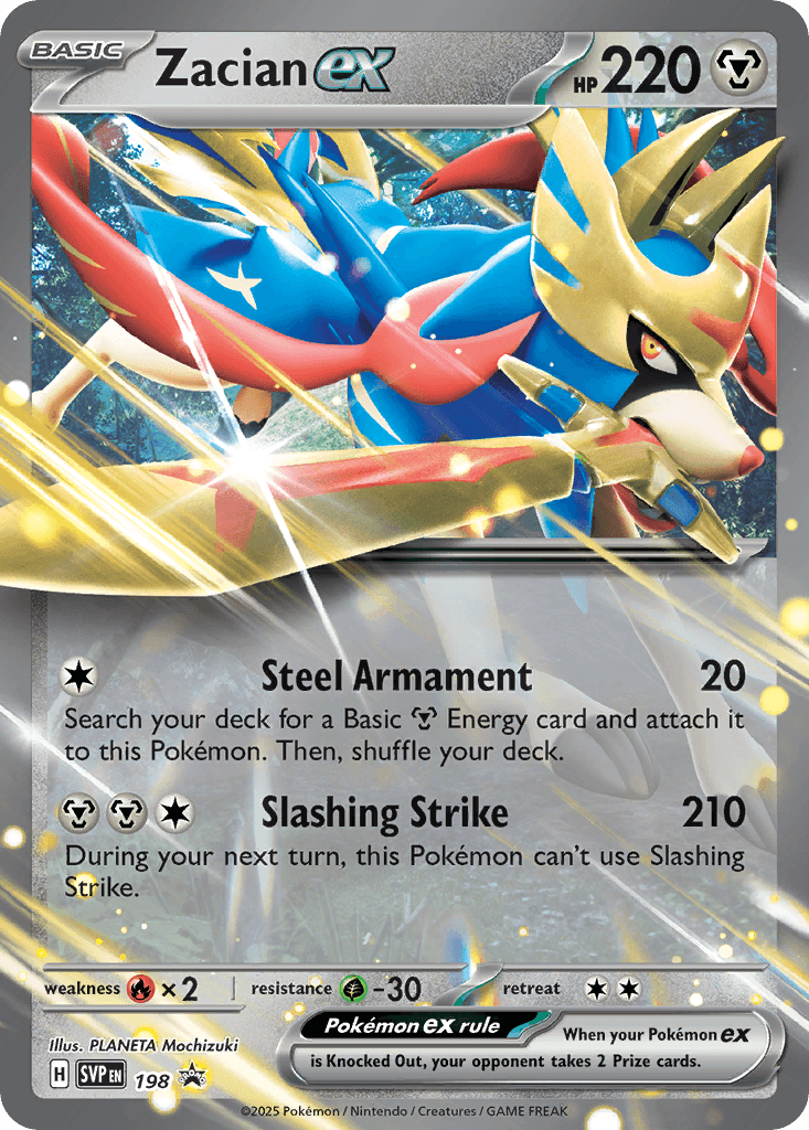 Zacian ex: Scarlet & Violet Black Star Promos