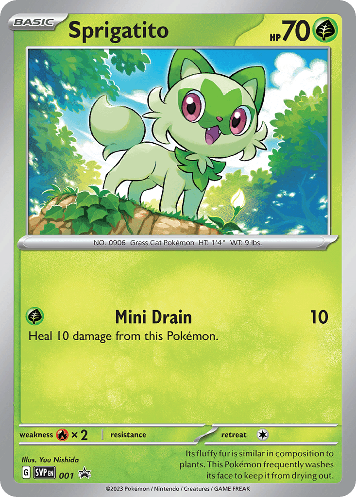 Sprigatito: Scarlet & Violet Black Star Promos
