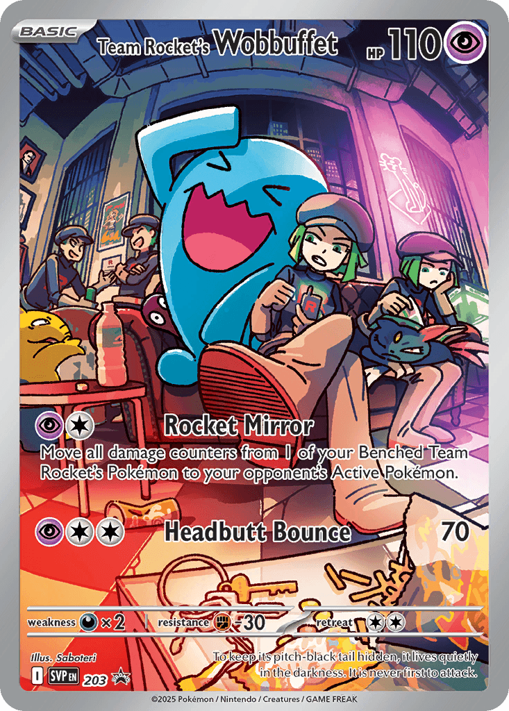 Team Rocket's Wobbuffet: Scarlet & Violet Black Star Promos