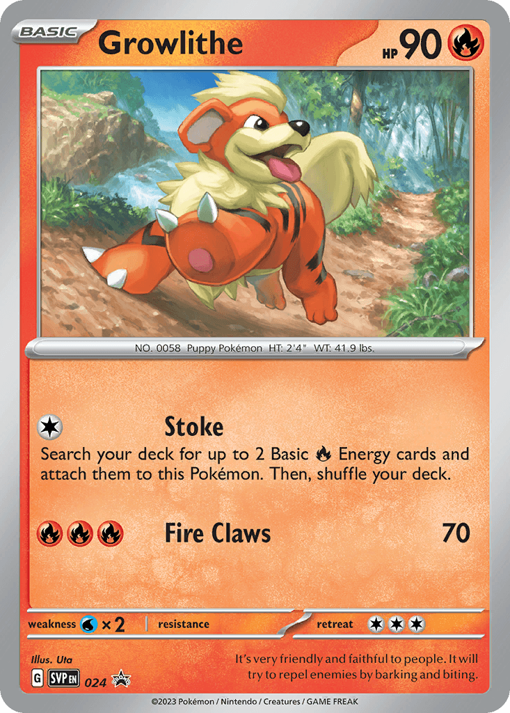 Growlithe: Scarlet & Violet Black Star Promos
