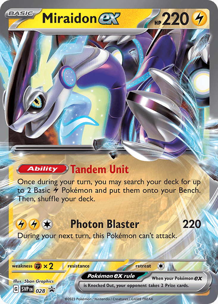 Miraidon ex: Scarlet & Violet Black Star Promos
