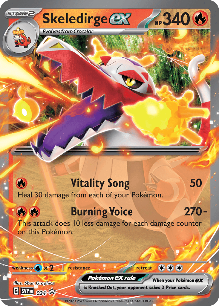 Skeledirge ex: Scarlet & Violet Black Star Promos
