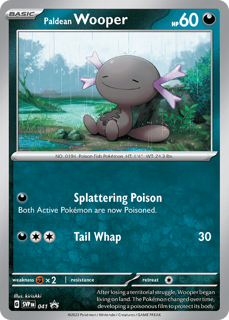 Paldean Wooper: Scarlet & Violet Black Star Promos