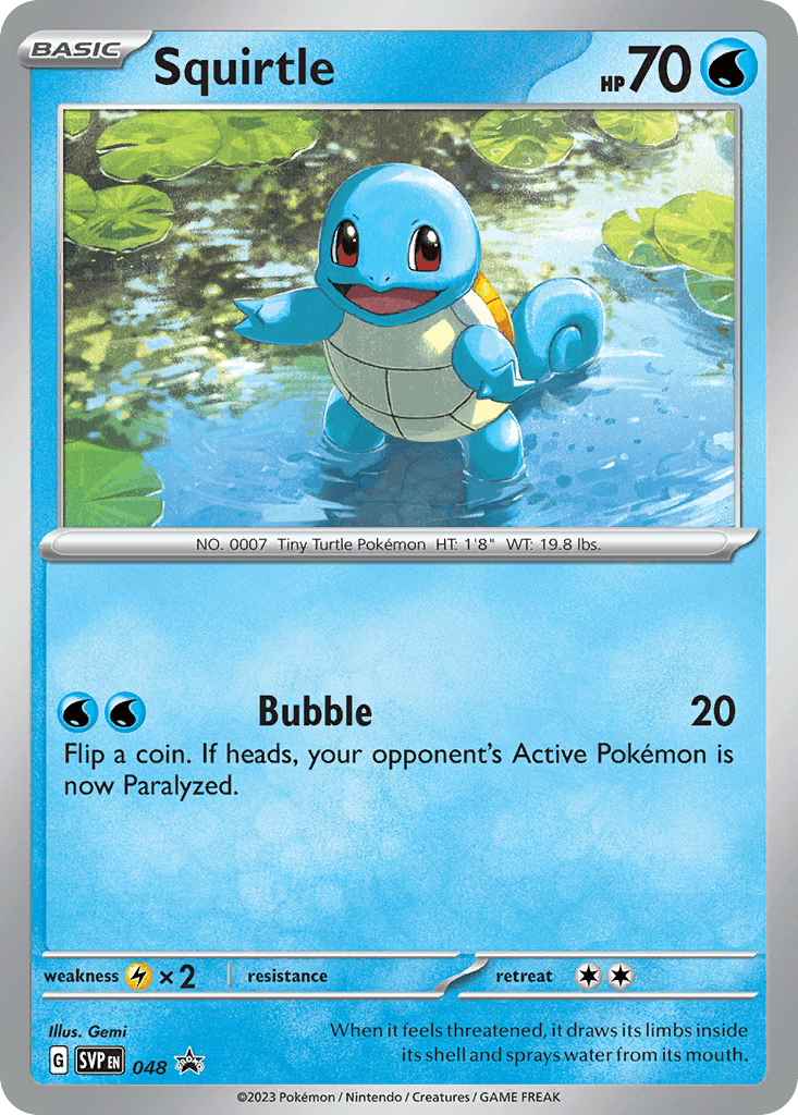 Squirtle: Scarlet & Violet Black Star Promos