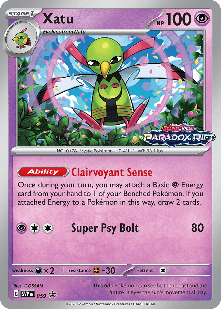 Xatu: Scarlet & Violet Black Star Promos