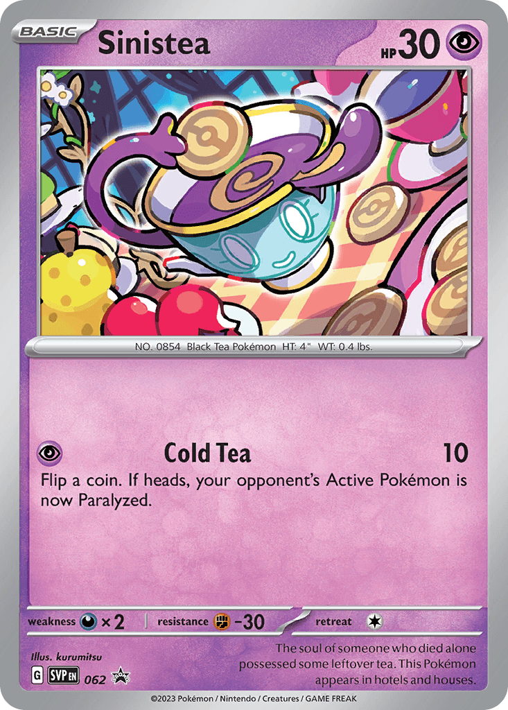 Sinistea: Scarlet & Violet Black Star Promos