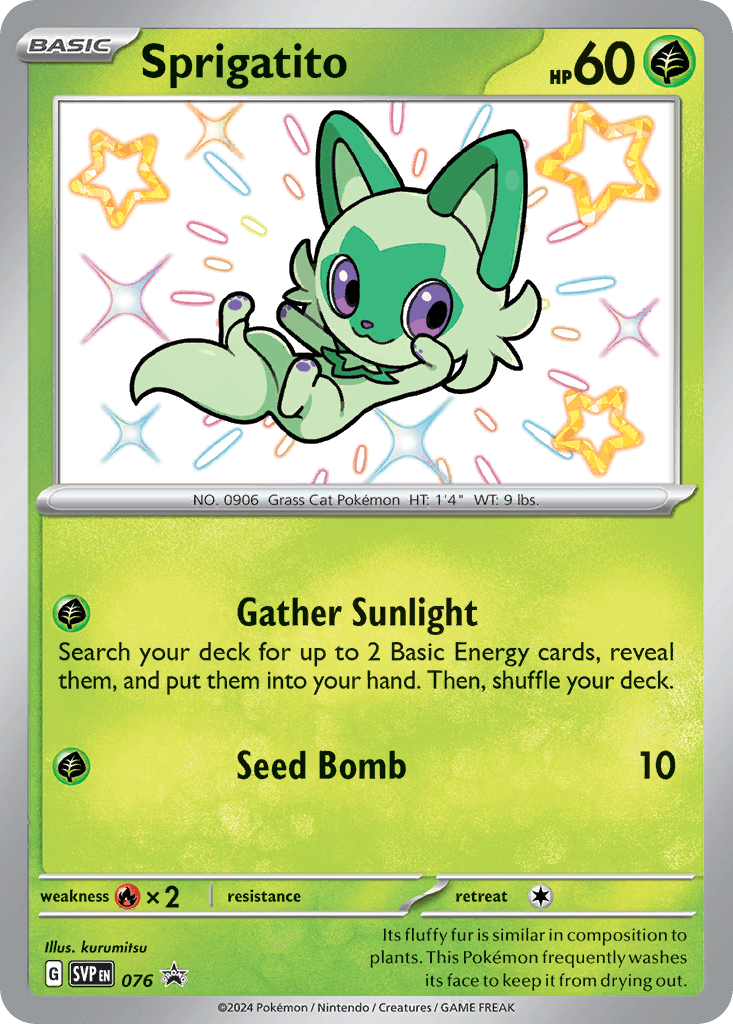 Sprigatito: Scarlet & Violet Black Star Promos