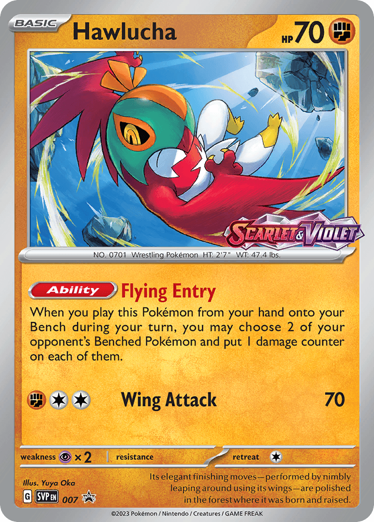 Hawlucha: Scarlet & Violet Black Star Promos