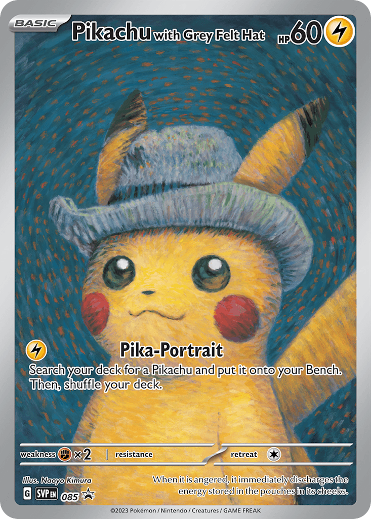 Pikachu with Grey Felt Hat: Scarlet & Violet Black Star Promos
