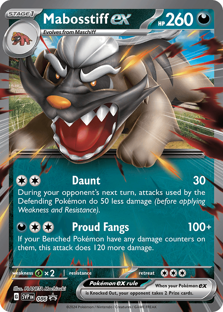 Mabosstiff ex: Scarlet & Violet Black Star Promos