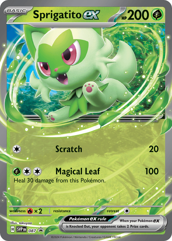 Sprigatito ex: Scarlet & Violet Black Star Promos