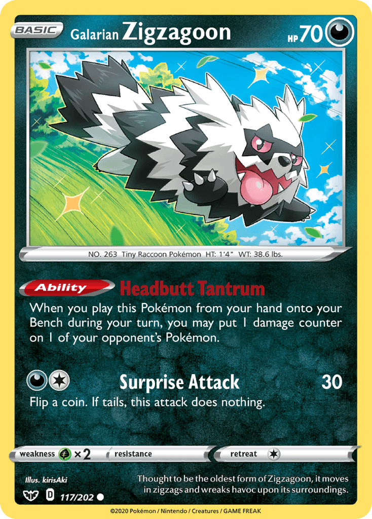 Galarian Zigzagoon: Sword & Shield