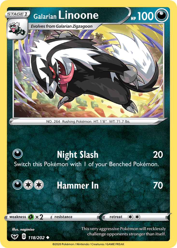 Galarian Linoone: Sword & Shield