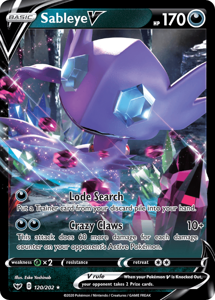 Sableye V: Sword & Shield