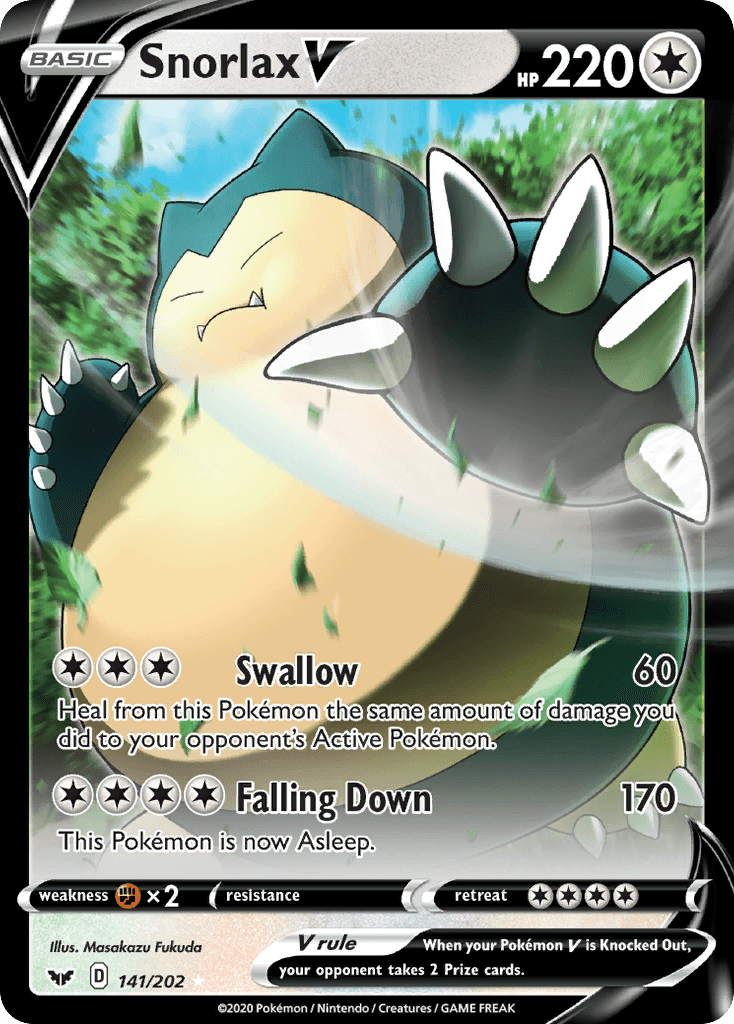 Snorlax V: Sword & Shield