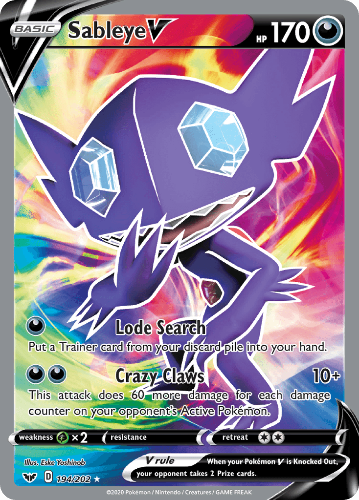 Sableye V: Sword & Shield