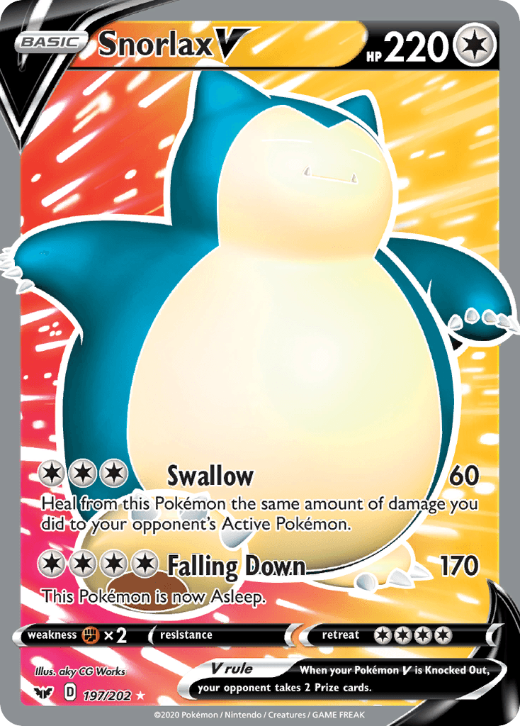 Snorlax V: Sword & Shield