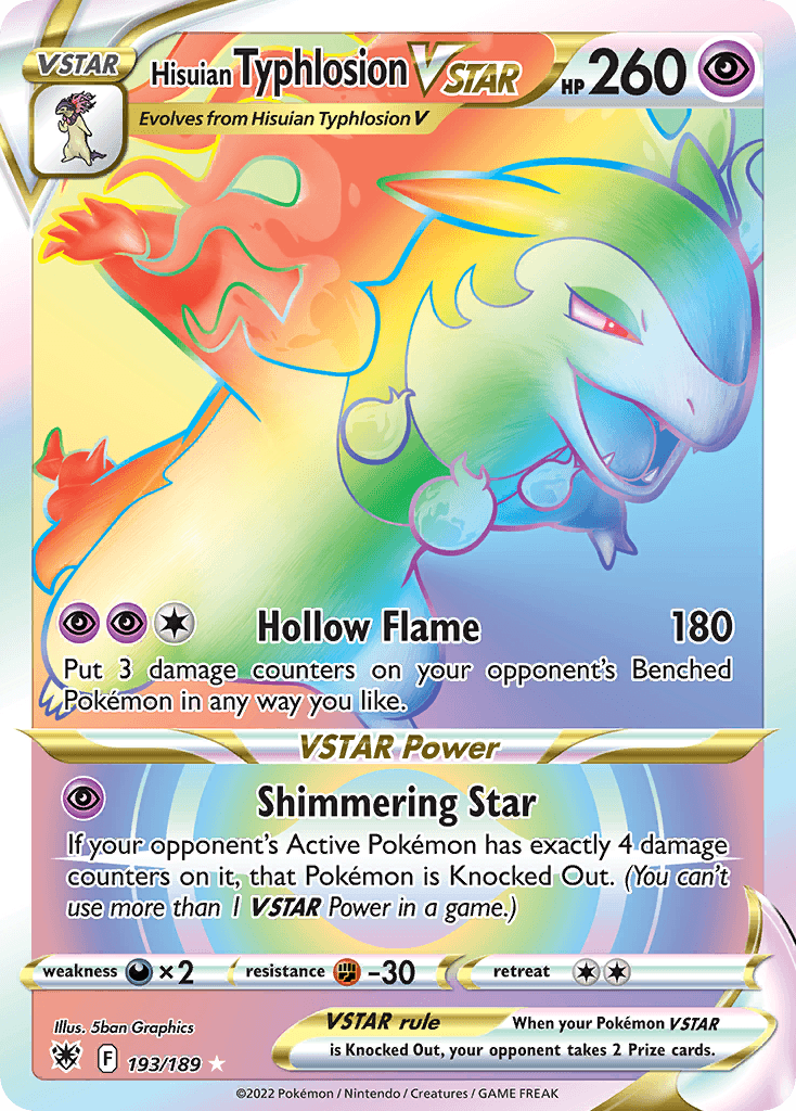 Hisuian Typhlosion VSTAR: Astral Radiance