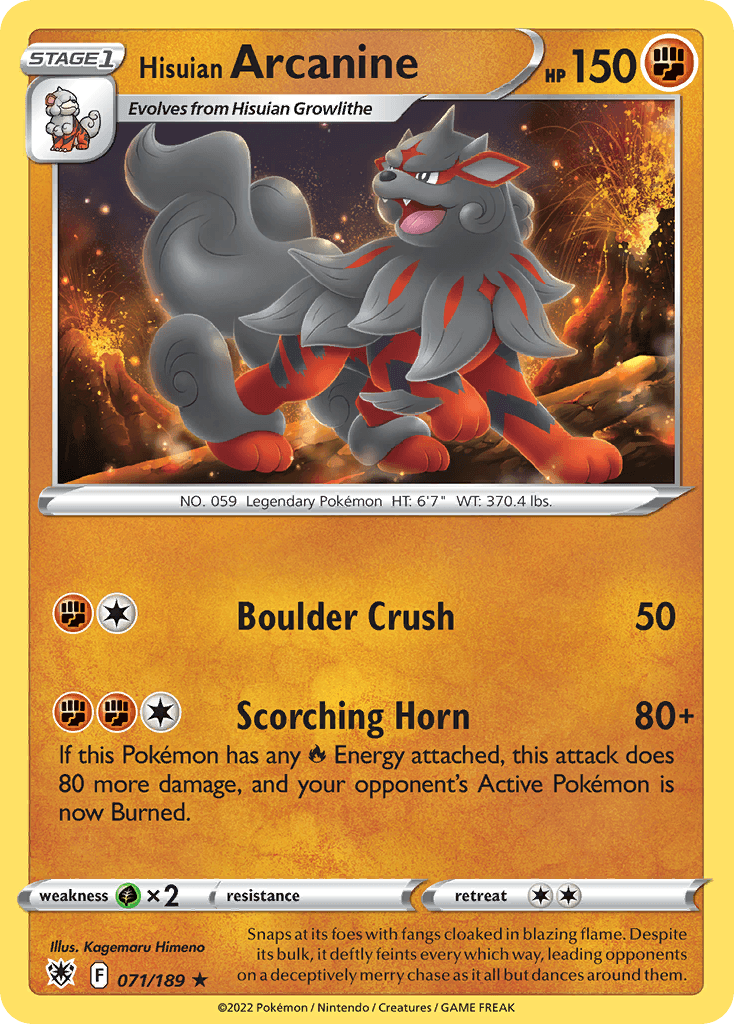 Hisuian Arcanine: Astral Radiance