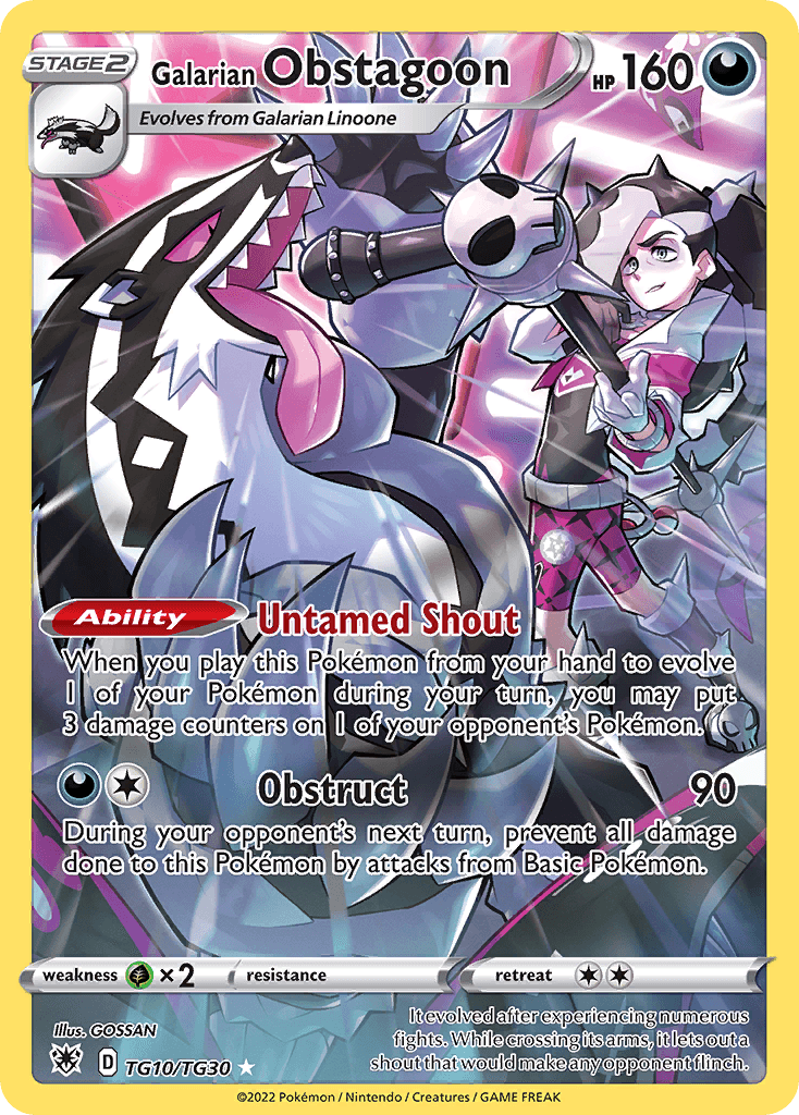 Galarian Obstagoon: Astral Radiance Trainer Gallery