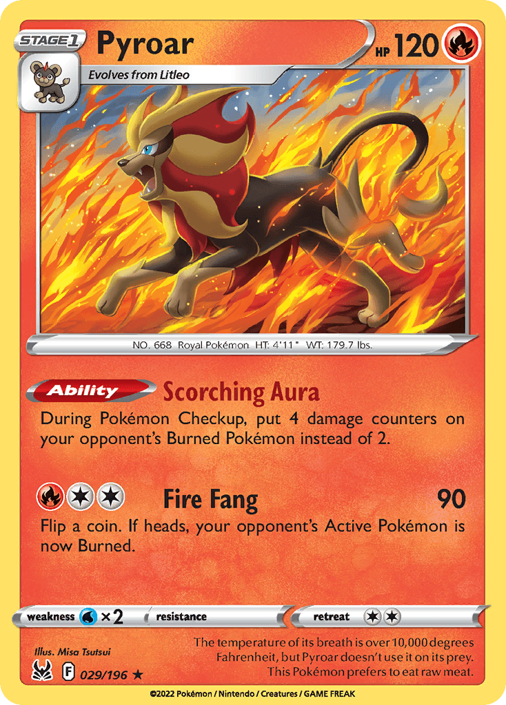 Pyroar: Lost Origin