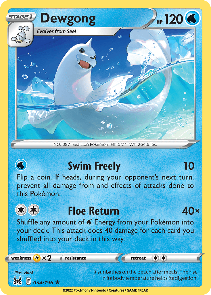Dewgong: Lost Origin